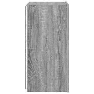 Έπιπλο Τοίχου Τηλεόρασης με LED Γκρι Sonoma 30,5x35x70 εκ. - Pakobazaar