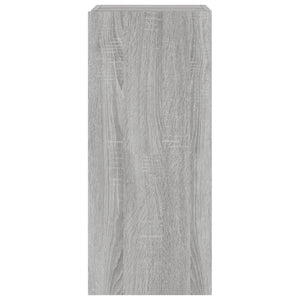 Έπιπλα Τοίχου Τηλ. με LED 2 Τεμ. Γκρι Sonoma 30,5x35x70 εκ.