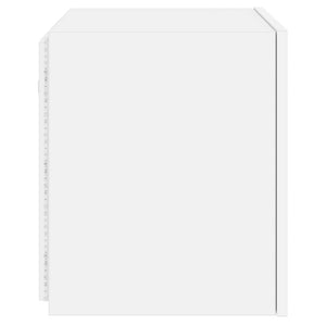 Έπιπλα Τοίχου Τηλεόρασης με LED 2 Τεμ. Λευκά 40,5x35x40 εκ. - Pakobazaar