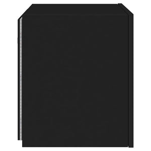 Έπιπλο Τοίχου Τηλεόρασης με LED Μαύρο 40,5x35x40 εκ. - Pakobazaar
