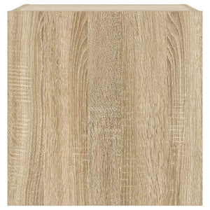 Έπιπλα Τοίχου Τηλ. με LED 2 Τεμ. Sonoma Δρυς 40,5x35x40 εκ. - Pakobazaar