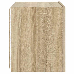 Έπιπλα Τοίχου Τηλ. με LED 2 Τεμ. Sonoma Δρυς 40,5x35x40 εκ. - Pakobazaar