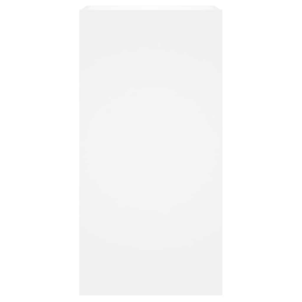 Έπιπλο Τοίχου Τηλεόρασης με LED Λευκό 40,5x35x80 εκ. - Pakobazaar