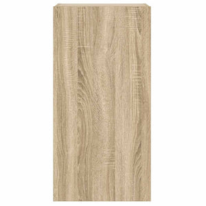 Έπιπλο Τοίχου Τηλεόρασης με LED Sonoma Δρυς 40,5x35x80 εκ. - Pakobazaar