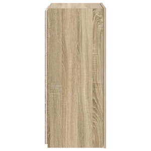 Έπιπλο Τοίχου Τηλεόρασης με LED Sonoma Δρυς 40,5x35x80 εκ. - Pakobazaar