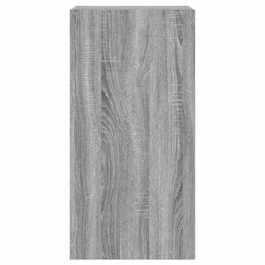 Έπιπλο Τοίχου Τηλεόρασης με LED Γκρι Sonoma 40,5x35x80 εκ.