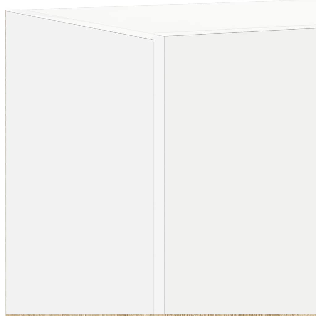 Έπιπλο Τοίχου Τηλεόρασης με LED Λευκό 60x35x31 εκ.