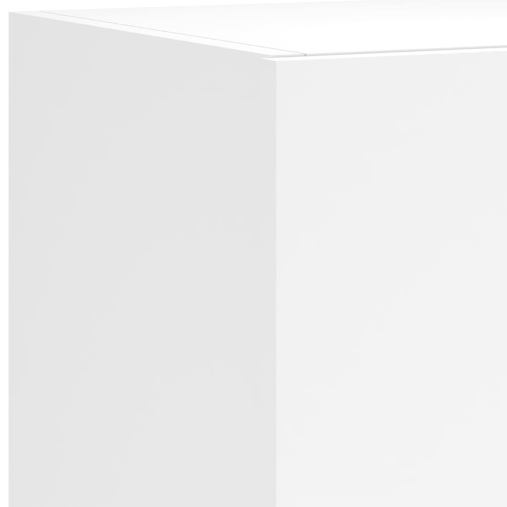 Έπιπλα Τοίχου Τηλεόρασης με LED 2 Τεμ. Λευκά 60x35x31 εκ.