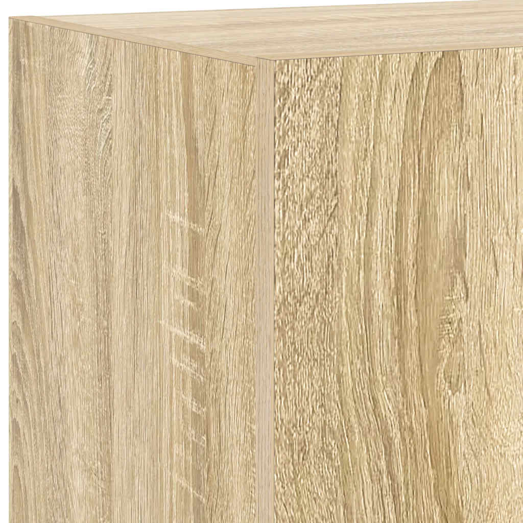 Έπιπλο Τοίχου Τηλεόρασης με LED Sonoma Δρυς 60x35x31 εκ.