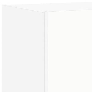 Έπιπλο Τοίχου Τηλεόρασης με LED Λευκό 80x35x31 εκ. - Pakobazaar