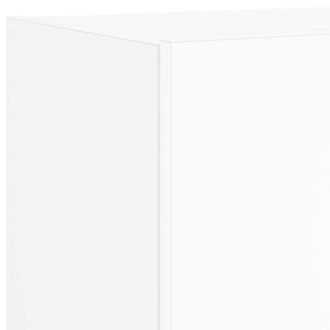 Έπιπλα Τοίχου Τηλεόρασης με LED 2 Τεμ. Λευκά 80x35x31 εκ. - Pakobazaar