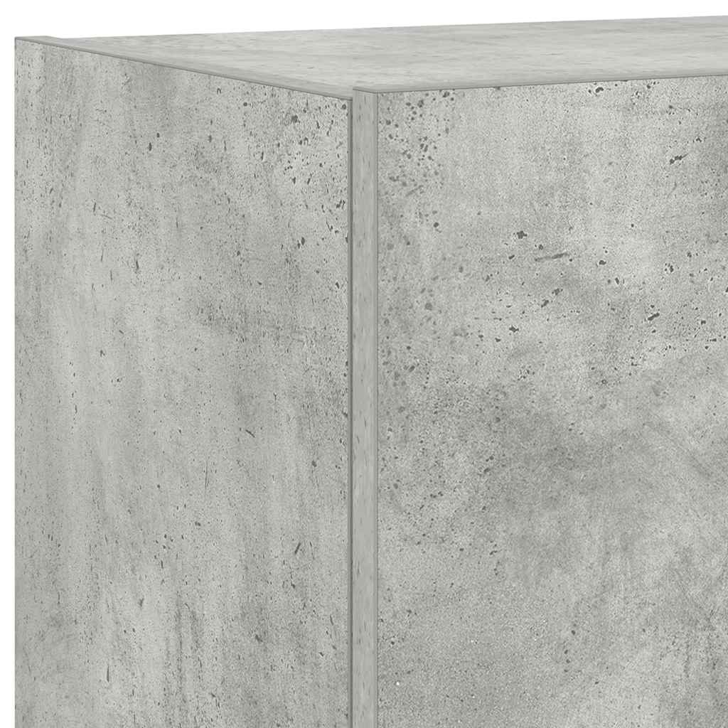 Έπιπλο Τηλεόρασης με LED Γκρι Σκυροδέματος 80x35x31 εκ. - Pakobazaar