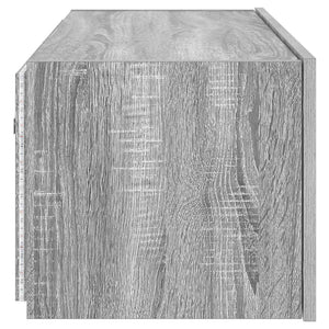 Έπιπλο Τοίχου Τηλεόρασης με LED Γκρι Sonoma 80x35x31 εκ. - Pakobazaar