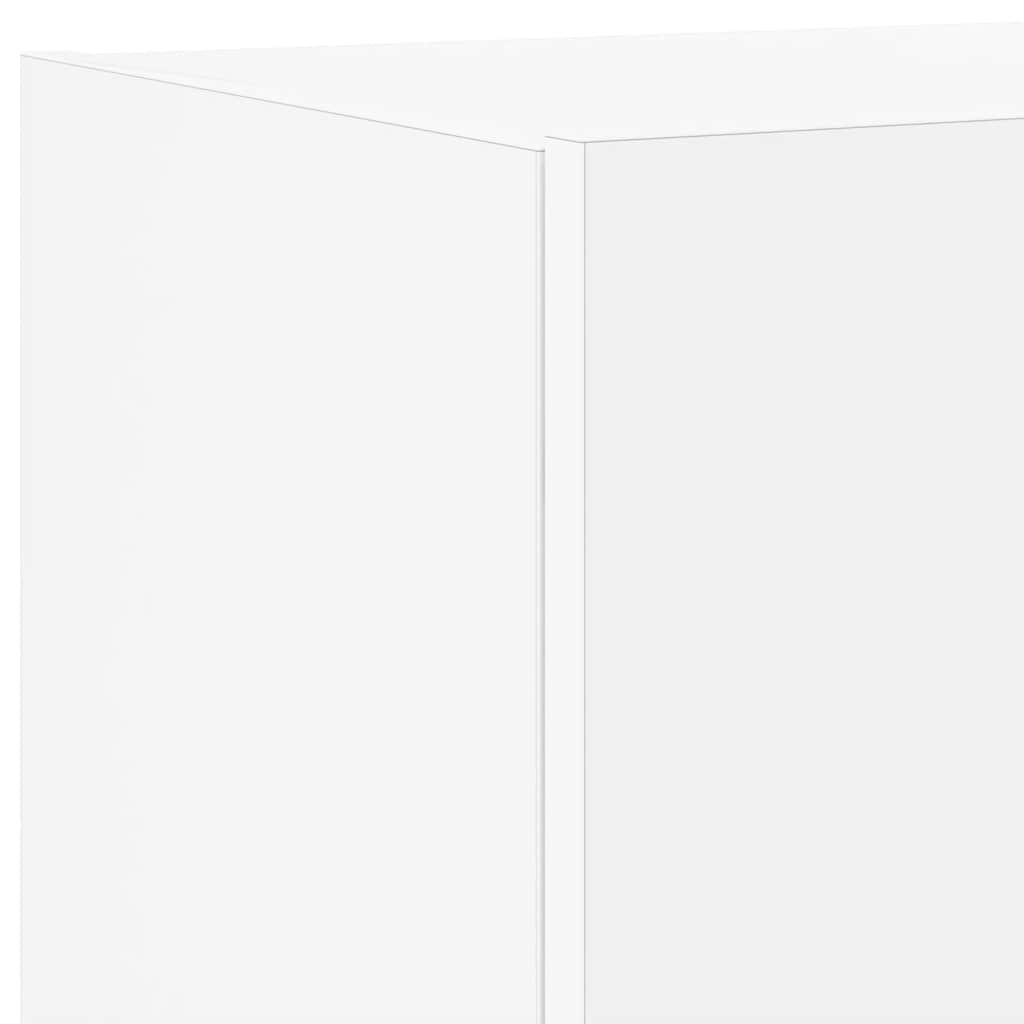 Έπιπλο Τοίχου Τηλεόρασης με LED Λευκό 100x35x31 εκ. - Pakobazaar