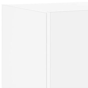 Έπιπλο Τοίχου Τηλεόρασης με LED Λευκό 100x35x31 εκ. - Pakobazaar