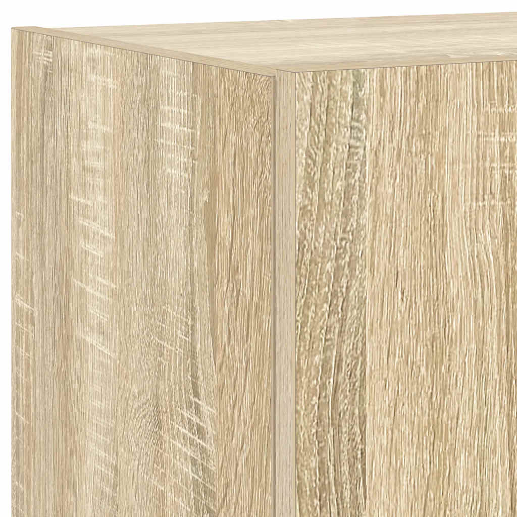 Έπιπλο Τοίχου Τηλεόρασης με LED Sonoma Δρυς 100x35x31 εκ. - Pakobazaar