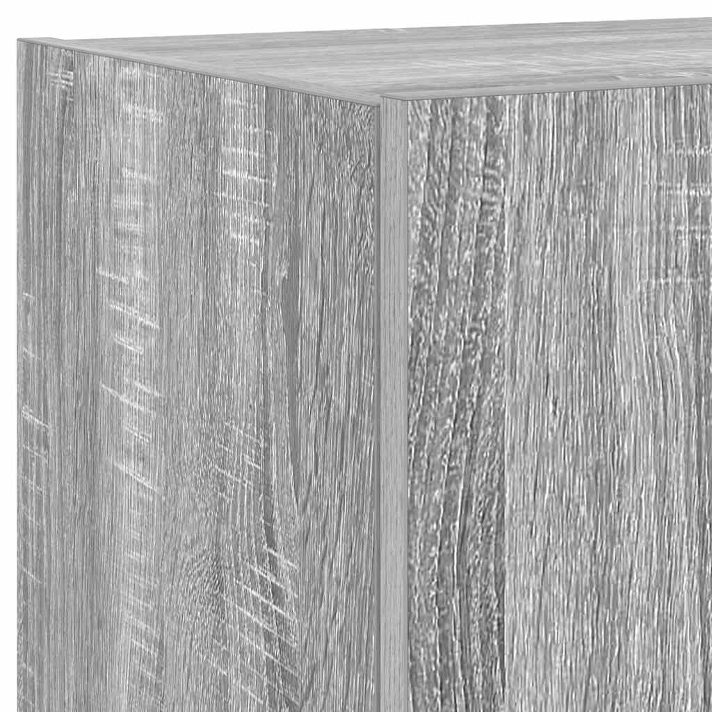 Έπιπλο Τοίχου Τηλεόρασης με LED Γκρι Sonoma 100x35x31 εκ. - Pakobazaar