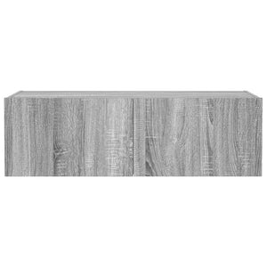 Έπιπλο Τοίχου Τηλεόρασης με LED Γκρι Sonoma 100x35x31 εκ. - Pakobazaar