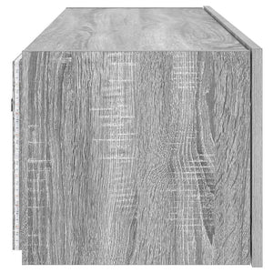 Έπιπλο Τοίχου Τηλεόρασης με LED Γκρι Sonoma 100x35x31 εκ. - Pakobazaar