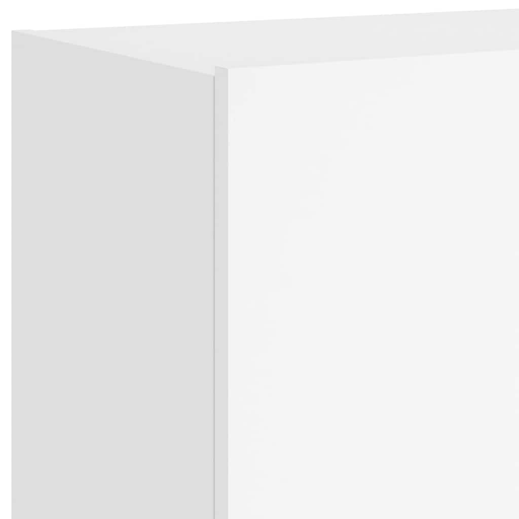 Έπιπλο Τοίχου Τηλεόρασης με LED Λευκό 60x35x41 εκ.