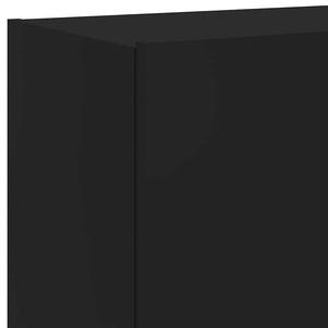 Έπιπλο Τοίχου Τηλεόρασης με LED Μαύρο 60x35x41 εκ.