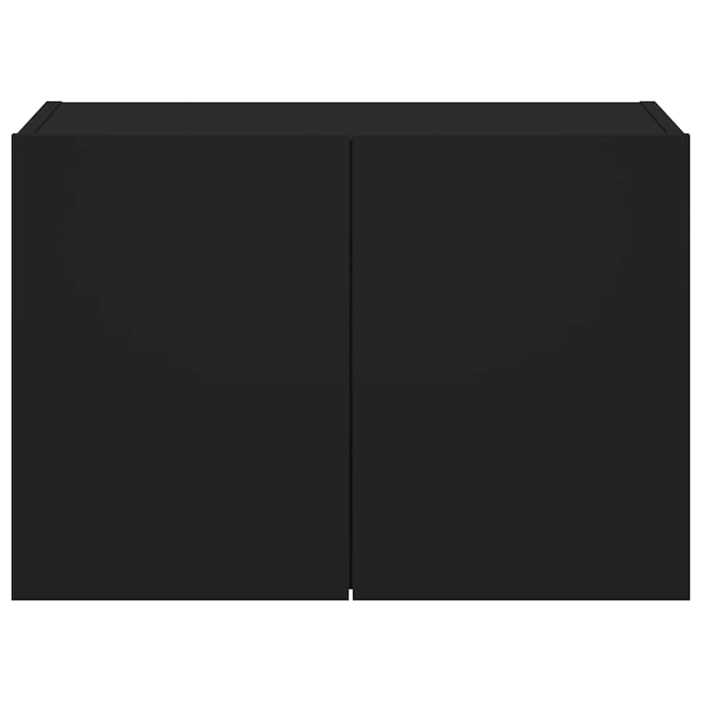 Έπιπλο Τοίχου Τηλεόρασης με LED Μαύρο 60x35x41 εκ. - Pakobazaar