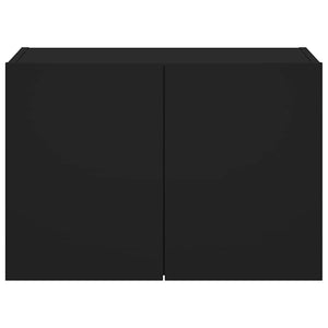 Έπιπλο Τοίχου Τηλεόρασης με LED Μαύρο 60x35x41 εκ.