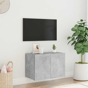 Έπιπλο Τηλεόρασης με LED Γκρι Σκυροδέματος 60x35x41 εκ. - Pakobazaar