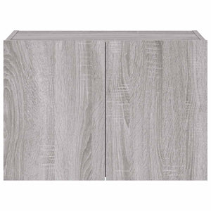 Έπιπλο Τοίχου Τηλεόρασης με LED Γκρι Sonoma 60x35x41 εκ. - Pakobazaar