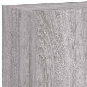 Έπιπλο Τοίχου Τηλεόρασης με LED Γκρι Sonoma 60x35x41 εκ. - Pakobazaar