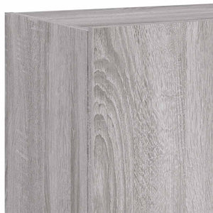 Έπιπλα Τοίχου Τηλ. με LED 2 Τεμ. Γκρι Sonoma 60x35x41 εκ. - Pakobazaar