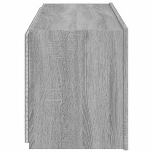 Έπιπλα Τοίχου Τηλ. με LED 2 Τεμ. Γκρι Sonoma 60x35x41 εκ. - Pakobazaar