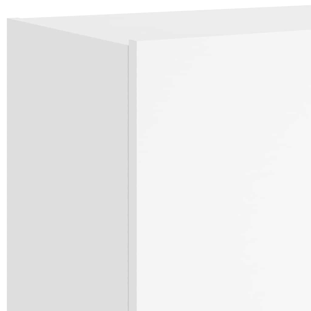 Έπιπλο Τοίχου Τηλεόρασης με LED Λευκό 100x35x41 εκ. - Pakobazaar