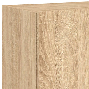 Έπιπλο Τοίχου Τηλεόρασης με LED Sonoma Δρυς 100x35x41 εκ. - Pakobazaar