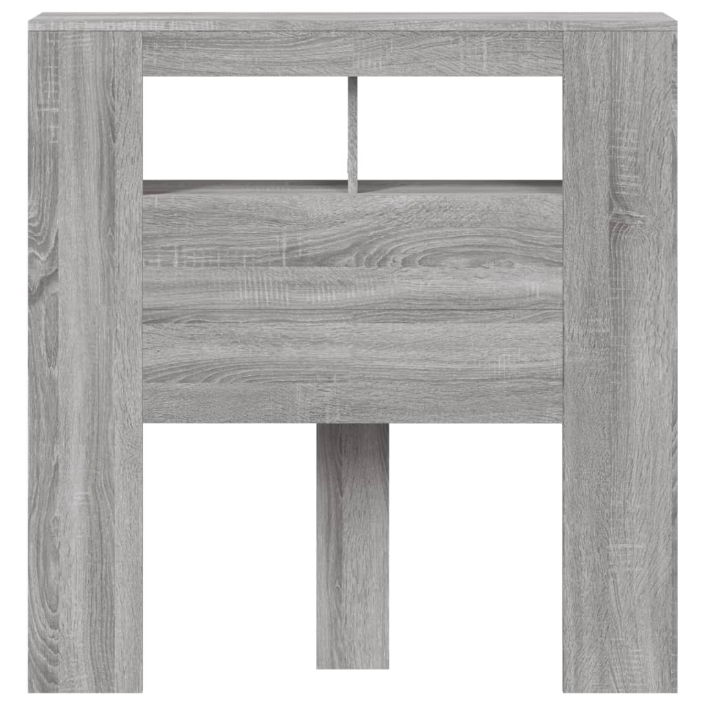Κεφαλάρι Κρεβατιού με LED Γκρι Sonoma 100x18,5x103,5 εκ - Pakobazaar