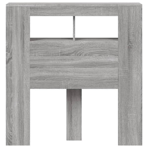 Κεφαλάρι Κρεβατιού με LED Γκρι Sonoma 100x18,5x103,5 εκ - Pakobazaar