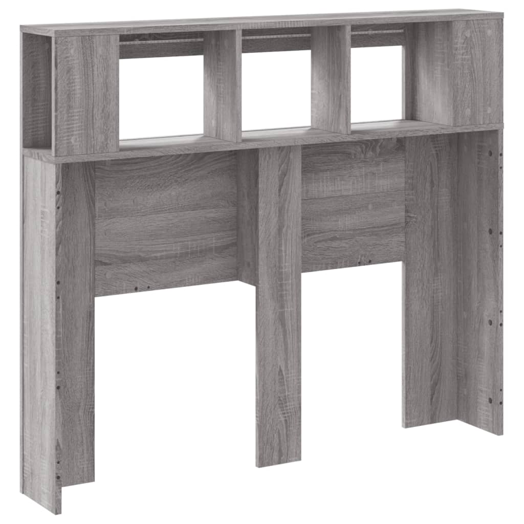 Κεφαλάρι Κρεβατιού με LED Γκρι Sonoma 120x18,5x103,5 εκ - Pakobazaar