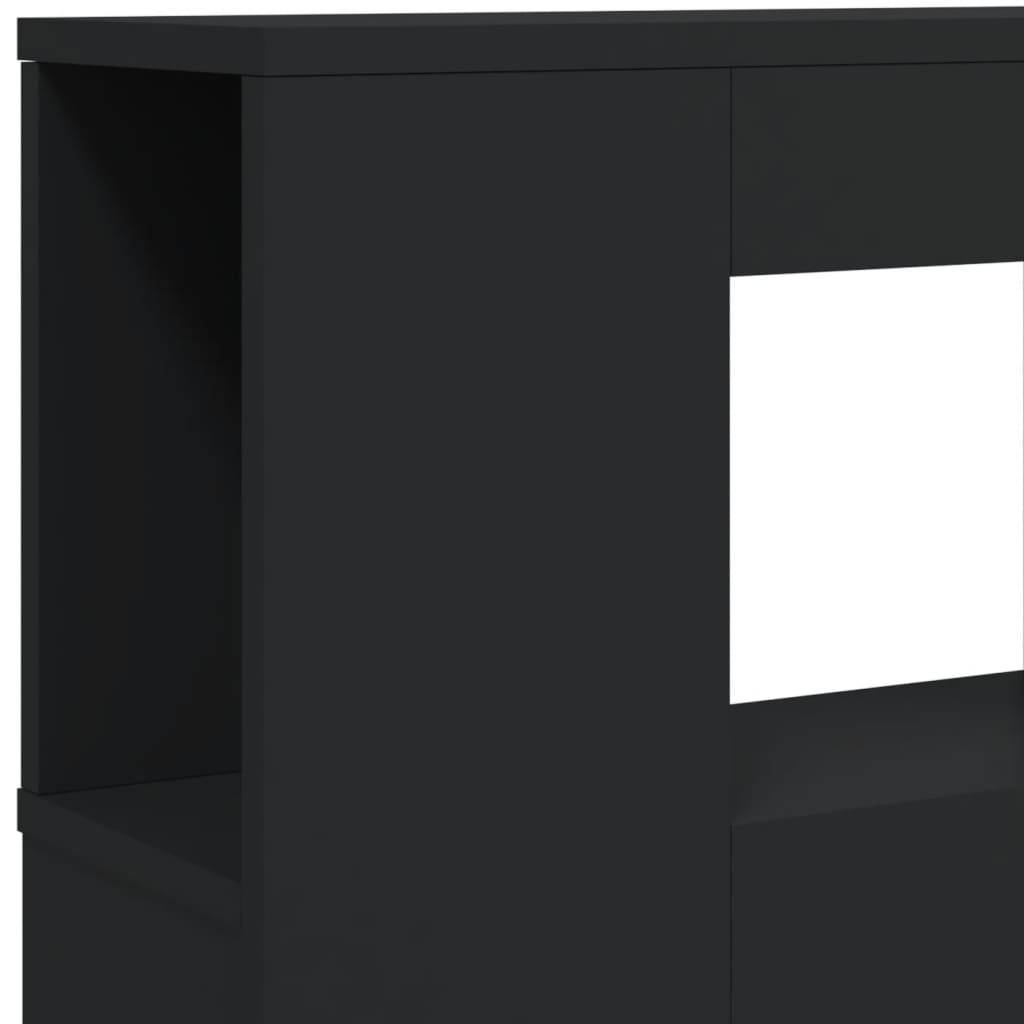 Κεφαλάρι Κρεβατιού με LED Μαύρο 140x18,5x103,5 εκ Επεξεργ. Ξύλο - Pakobazaar