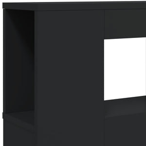 Κεφαλάρι Κρεβατιού με LED Μαύρο 140x18,5x103,5 εκ Επεξεργ. Ξύλο - Pakobazaar
