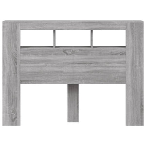 Κεφαλάρι Κρεβατιού με LED Γκρι Sonoma 140x18,5x103,5 εκ - Pakobazaar
