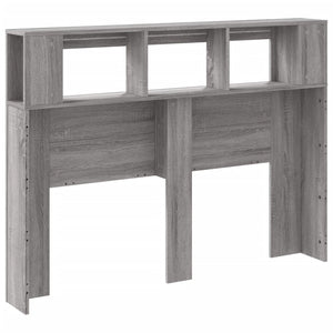 Κεφαλάρι Κρεβατιού με LED Γκρι Sonoma 140x18,5x103,5 εκ - Pakobazaar