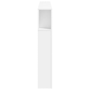 Κεφαλάρι Κρεβατιού με LED Λευκό 160x18,5x103,5 εκ Επεξεργ. Ξύλο - Pakobazaar