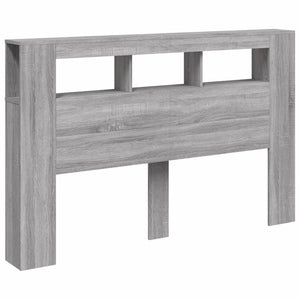 Κεφαλάρι Κρεβατιού με LED Γκρι Sonoma 160x18,5x103,5 εκ - Pakobazaar