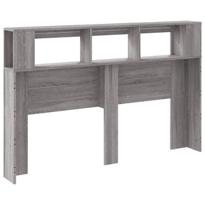 Κεφαλάρι Κρεβατιού με LED Γκρι Sonoma 160x18,5x103,5 εκ - Pakobazaar