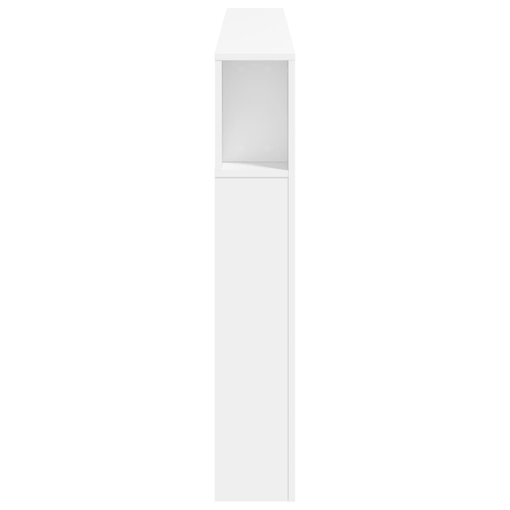 Κεφαλάρι Κρεβατιού με LED Λευκό 180x18,5x103,5 εκ Επεξεργ. Ξύλο - Pakobazaar