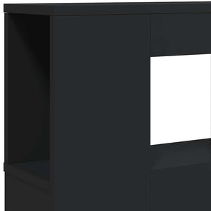 Κεφαλάρι Κρεβατιού με LED Μαύρο 180x18,5x103,5 εκ Επεξεργ. Ξύλο