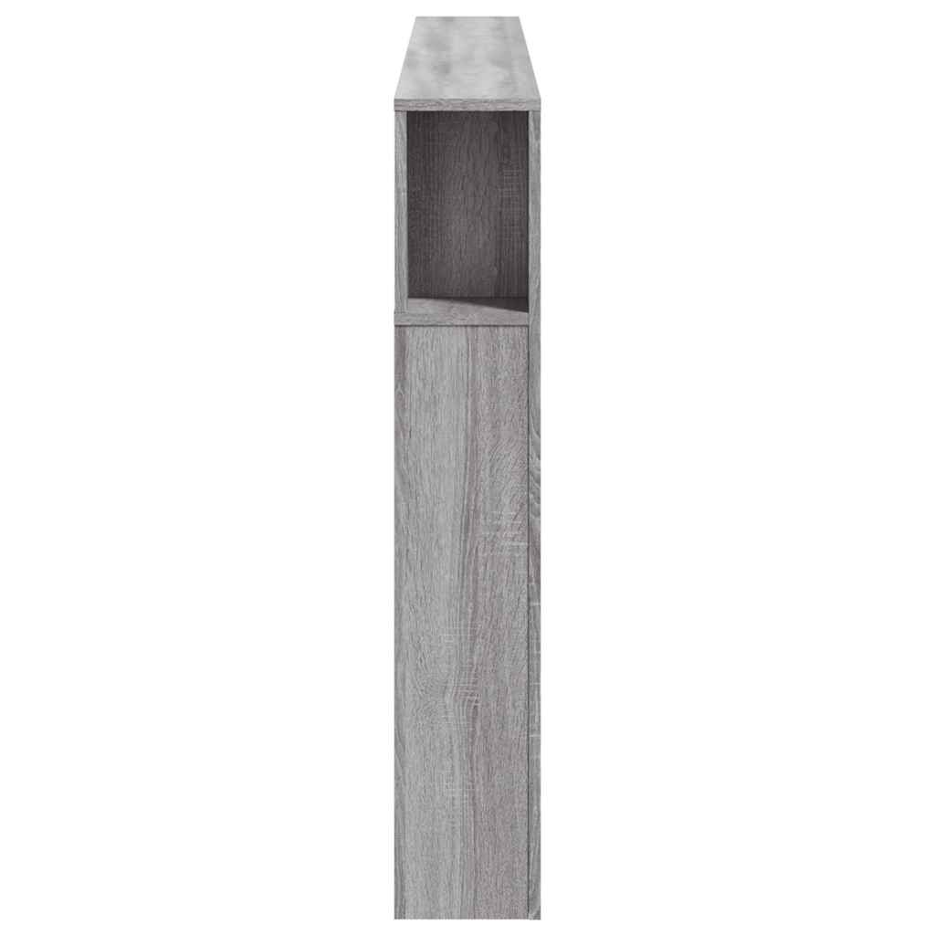Κεφαλάρι Κρεβατιού με LED Γκρι Sonoma 180x18,5x103,5 εκ - Pakobazaar