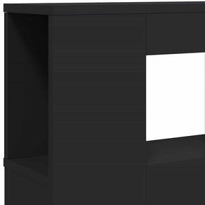 Κεφαλάρι Κρεβατιού με LED Μαύρο 200x18,5x103,5 εκ Επεξεργ. Ξύλο - Pakobazaar