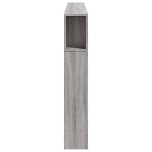 Κεφαλάρι Κρεβατιού με LED Γκρι Sonoma 200x18,5x103,5 εκ - Pakobazaar