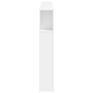 Κεφαλάρι Κρεβατιού με LED Λευκό 220x18,5x103,5 εκ Επεξεργ. Ξύλο - Pakobazaar